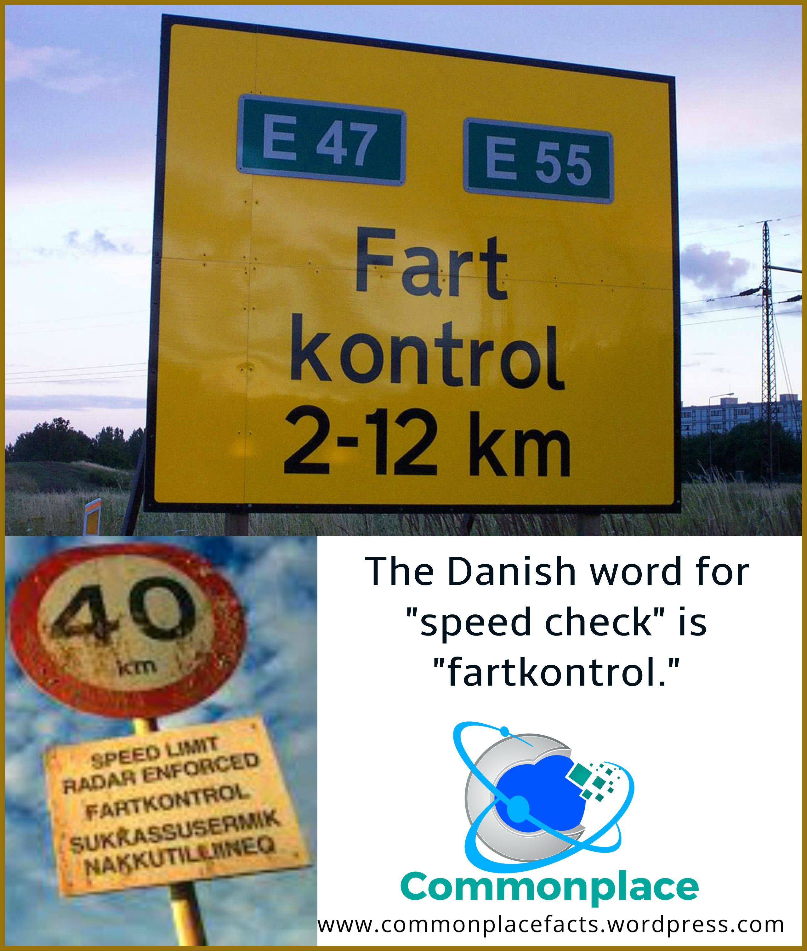 Denmark fartkontrol speed check speed limit