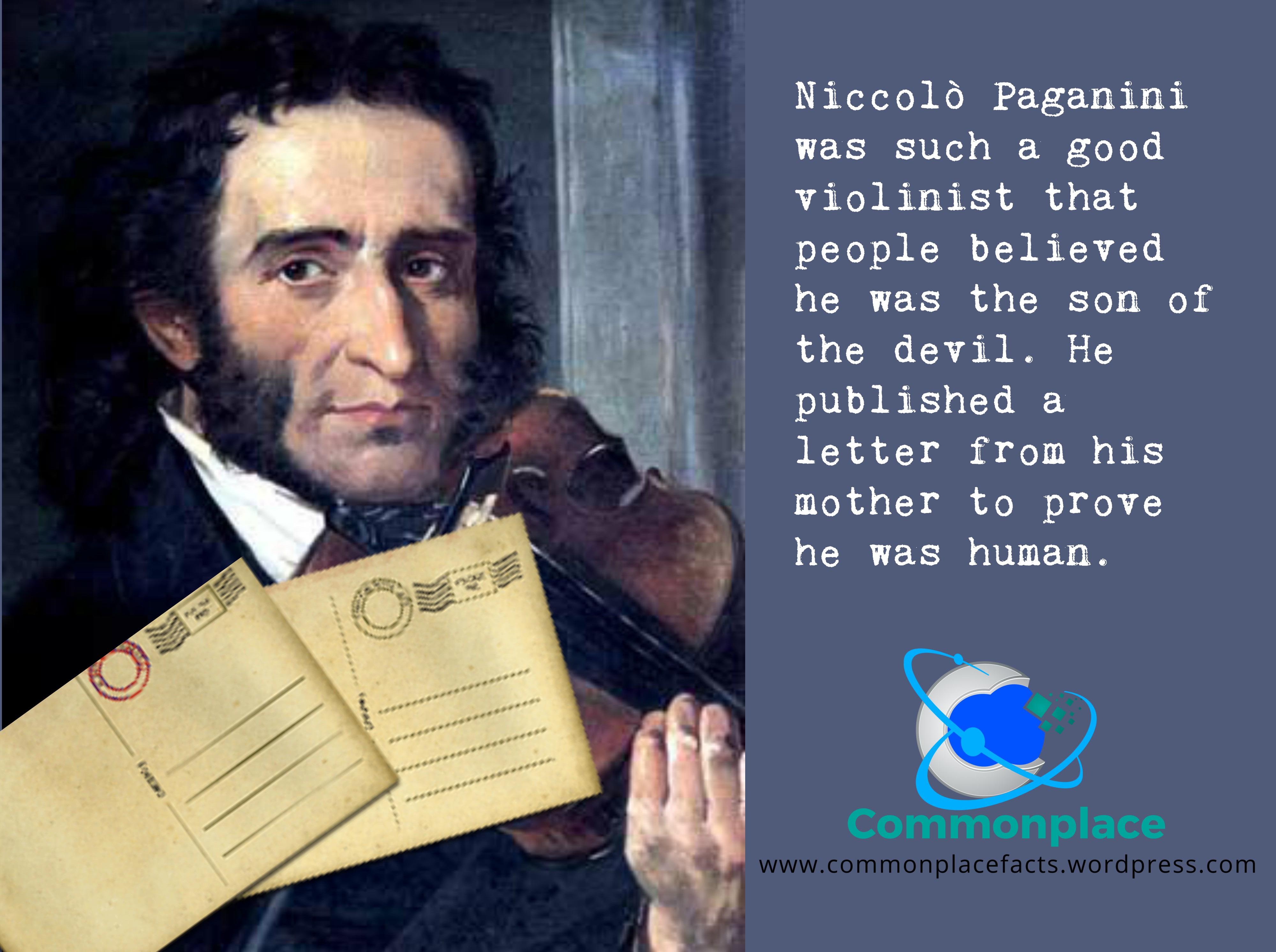 Niccolò Paganini rumors son of devil letter from mother
