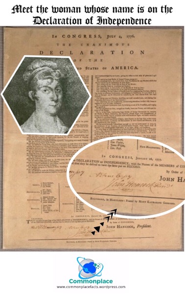 Meet the Woman Whose Name is on the Declaration of Independence