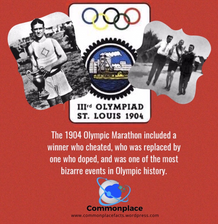 Here’s the Gold Medal for the Most Bizarre Olympic Event 1 #Olympics #1904Olympics #marathon #running #cheatersneverwin #cheater