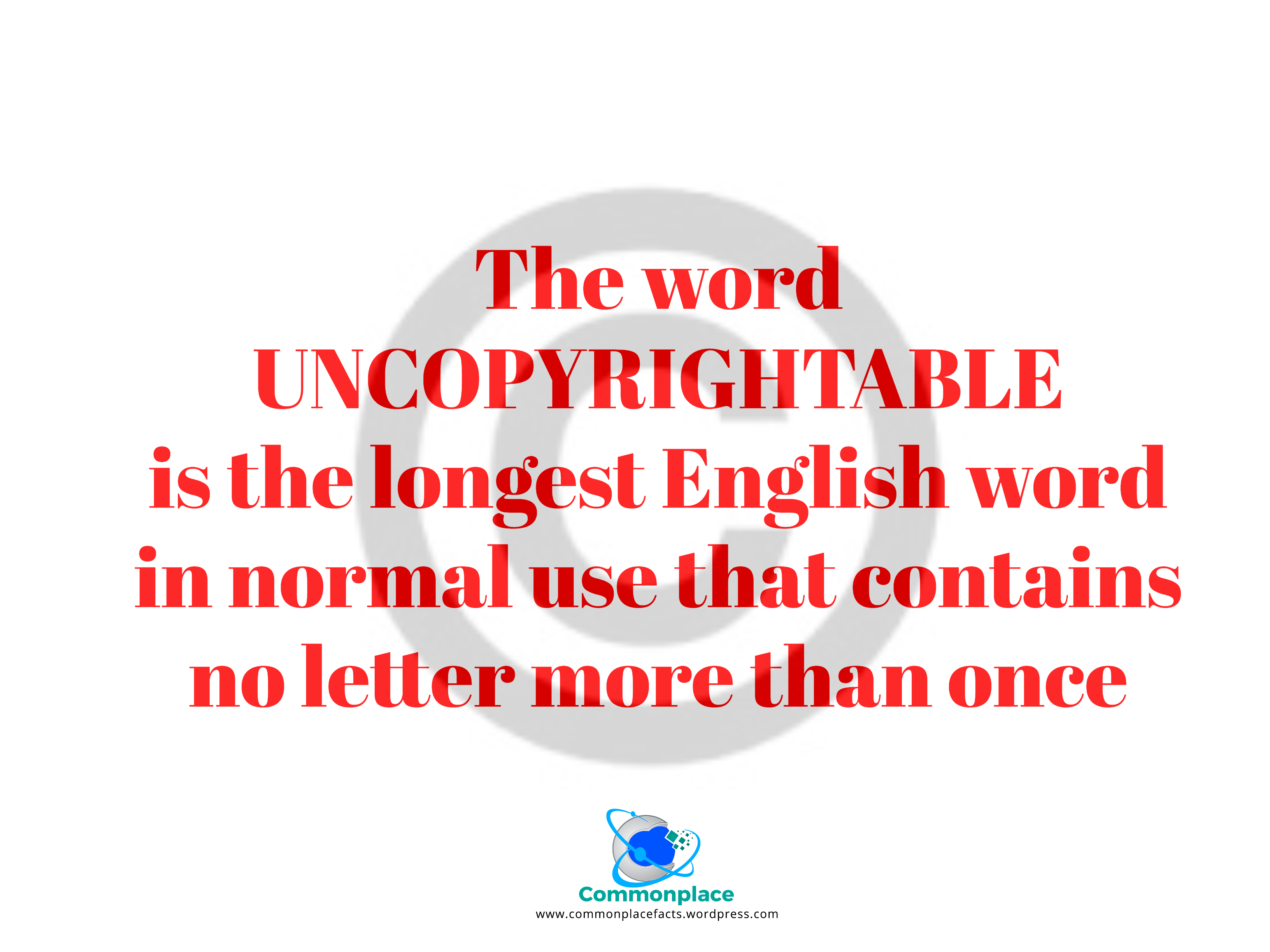 #English #LongestWord #uncopyrightable
