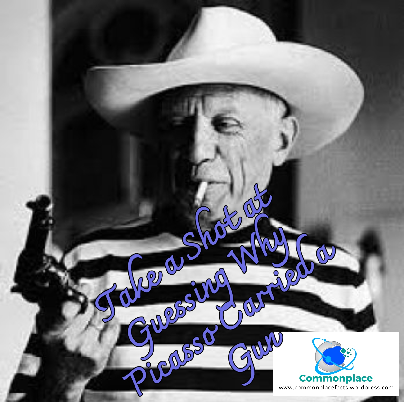 Take a Shot at Guessing Why Picasso Carried a Gun 1 #Artists #Picasso #guns #art