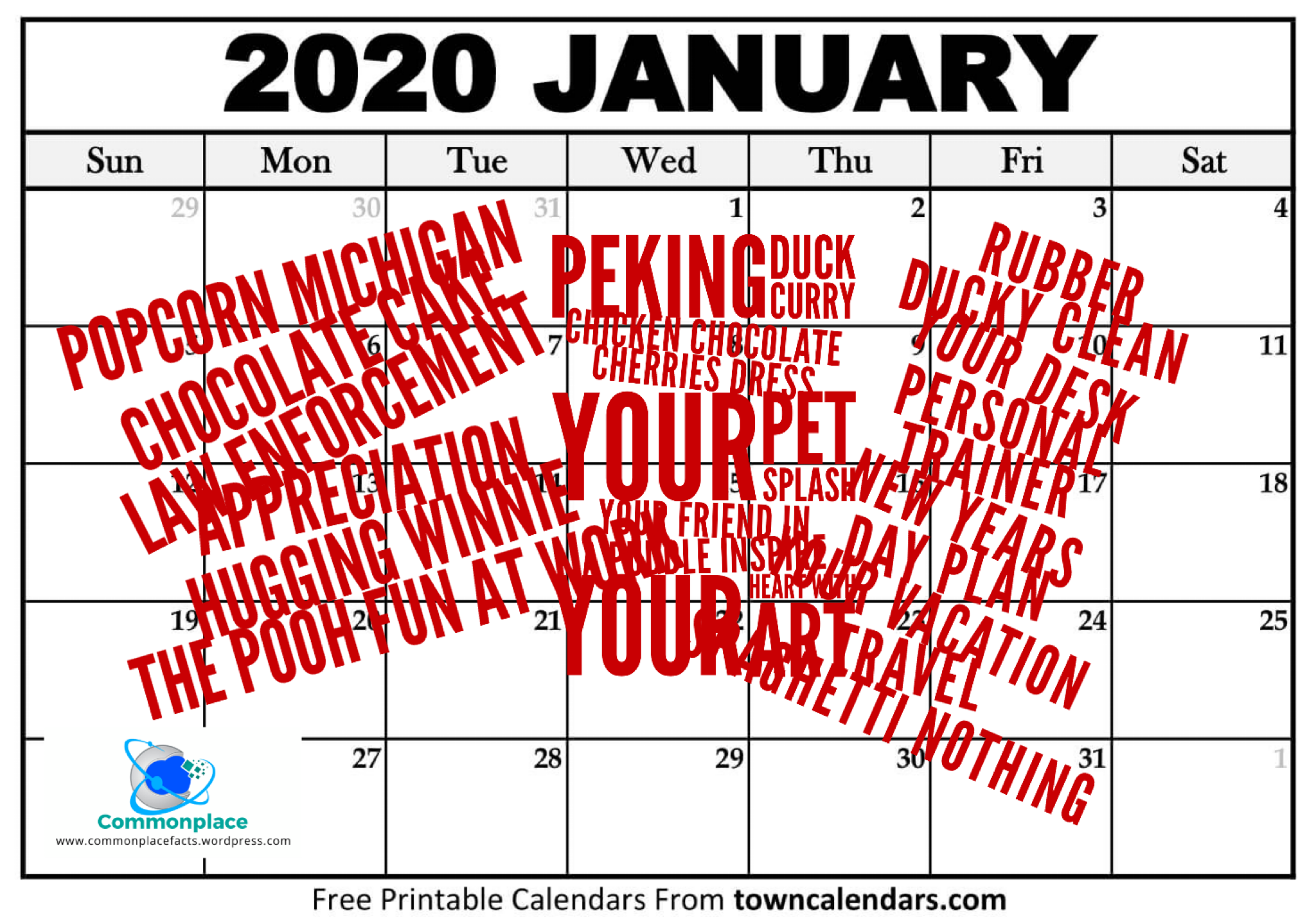 Be Sure to Plan for These January “Holidays”