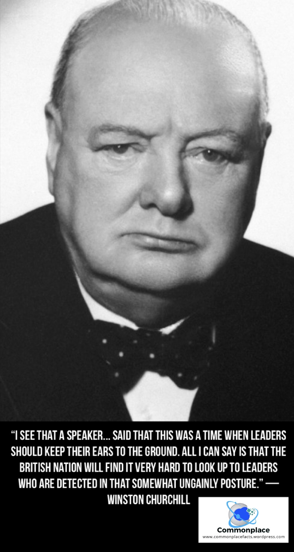 Winston Churchill: Think Twice Before Putting Your Ear to the Ground