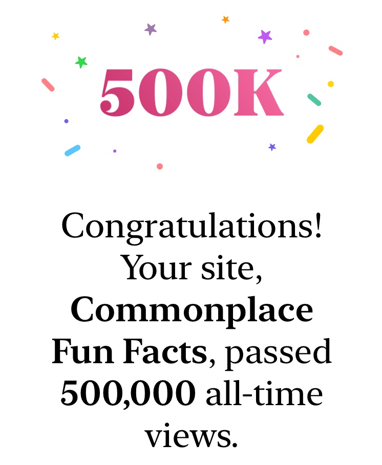 Half a Million and Counting