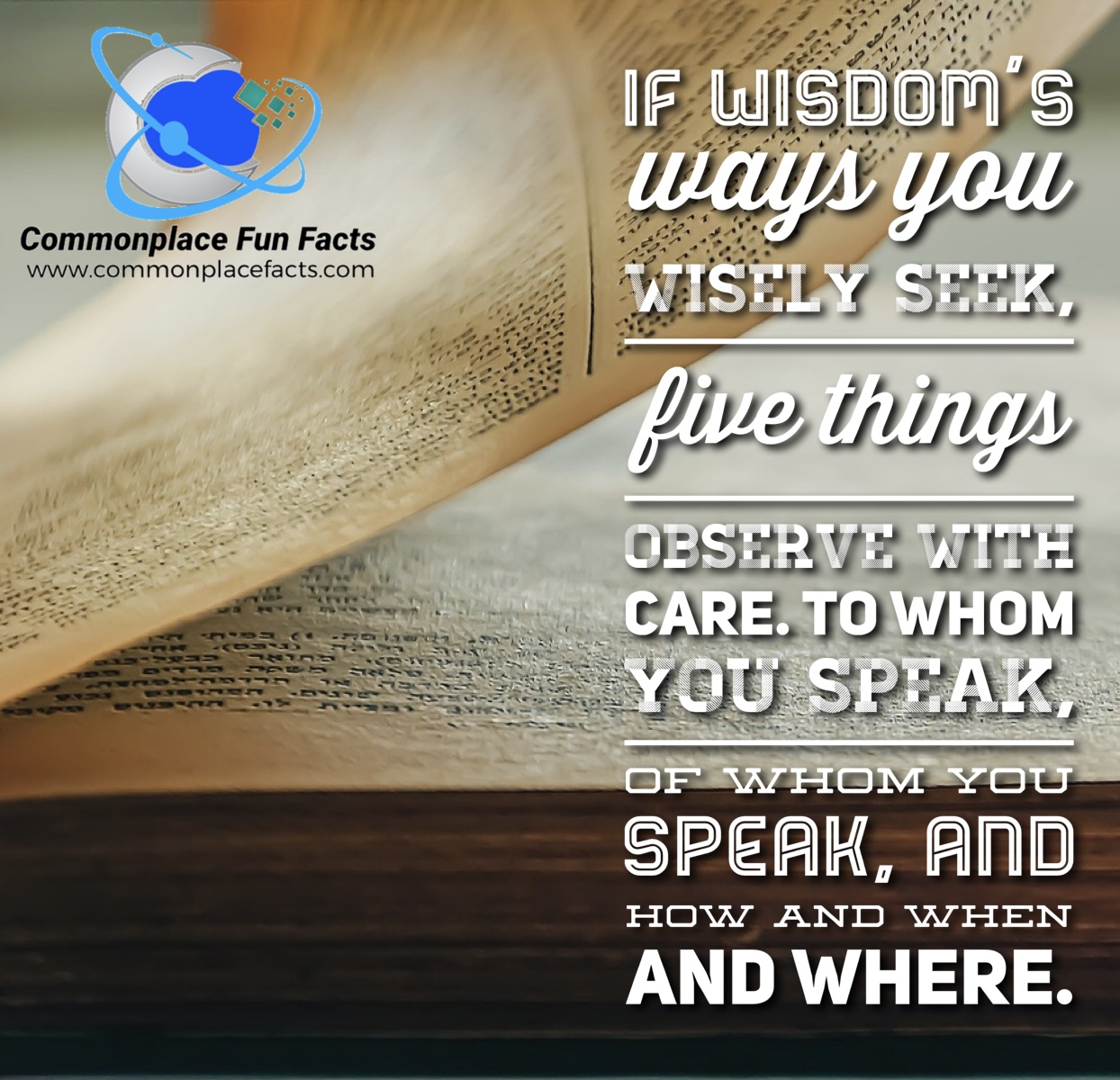 If Wisdom’s Ways You Wisely Seek…