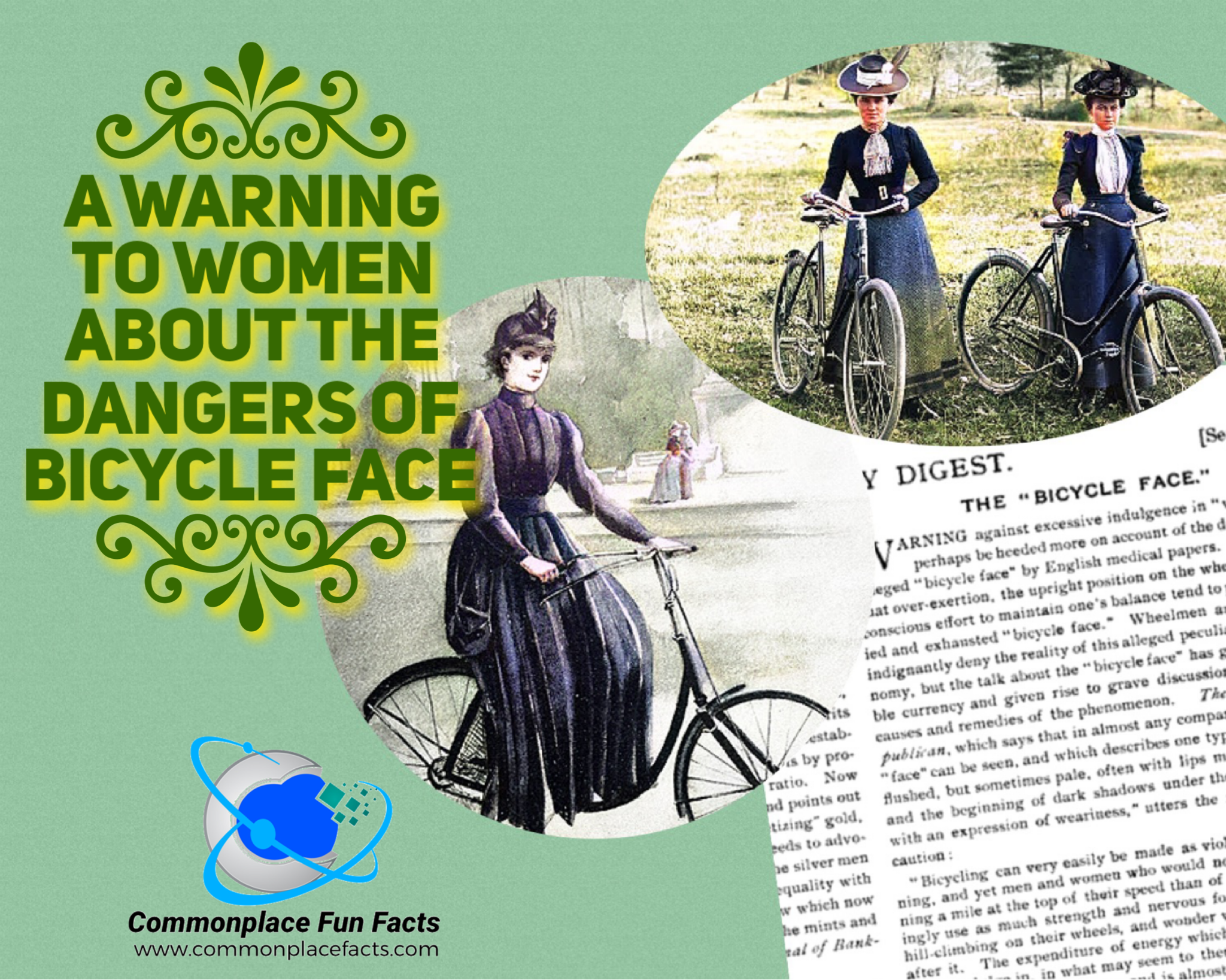 A Warning for Women About the Dangers of Bicycle Face