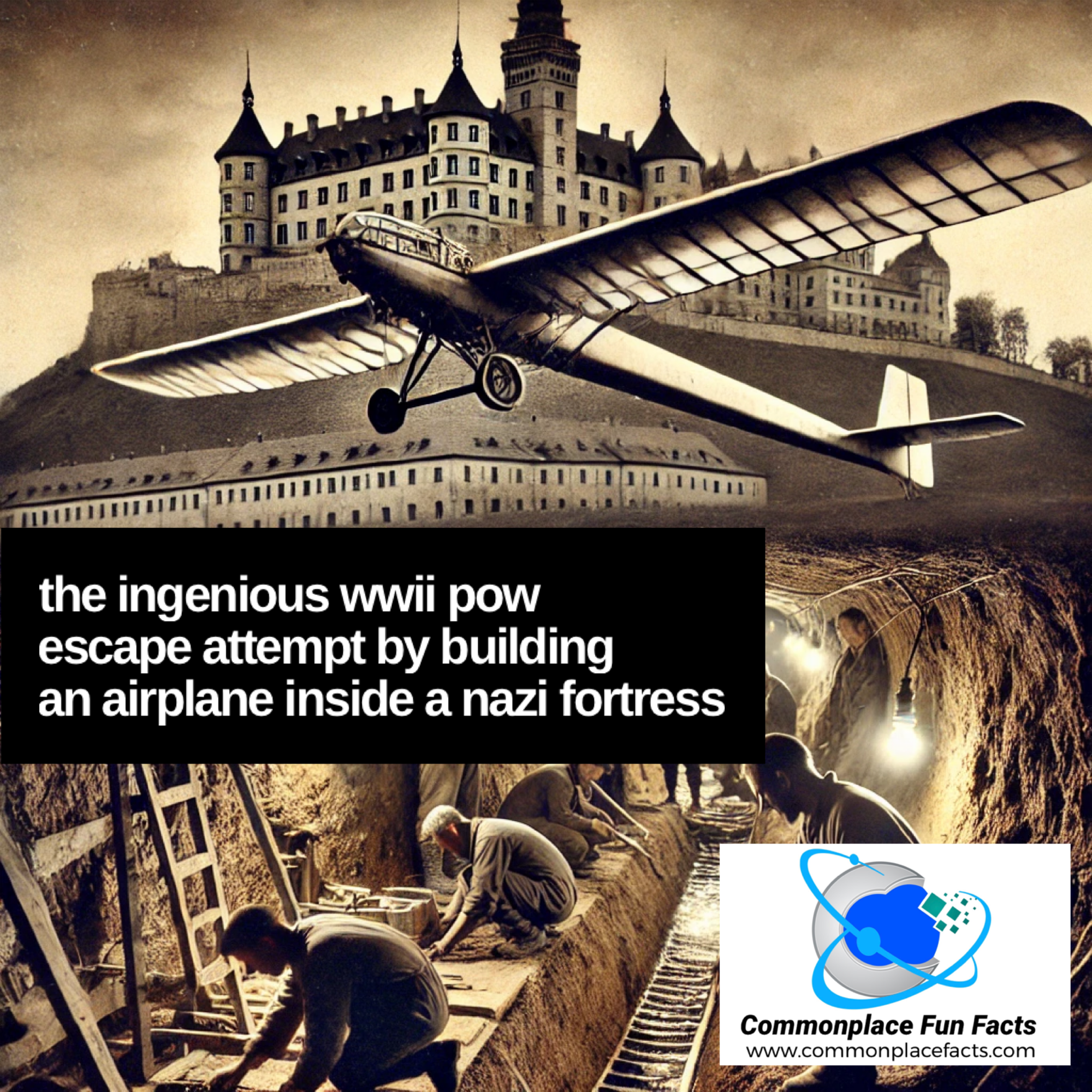The Ingenious WWII POW Escape Attempt By Building an Airplane Inside a Nazi Fortress