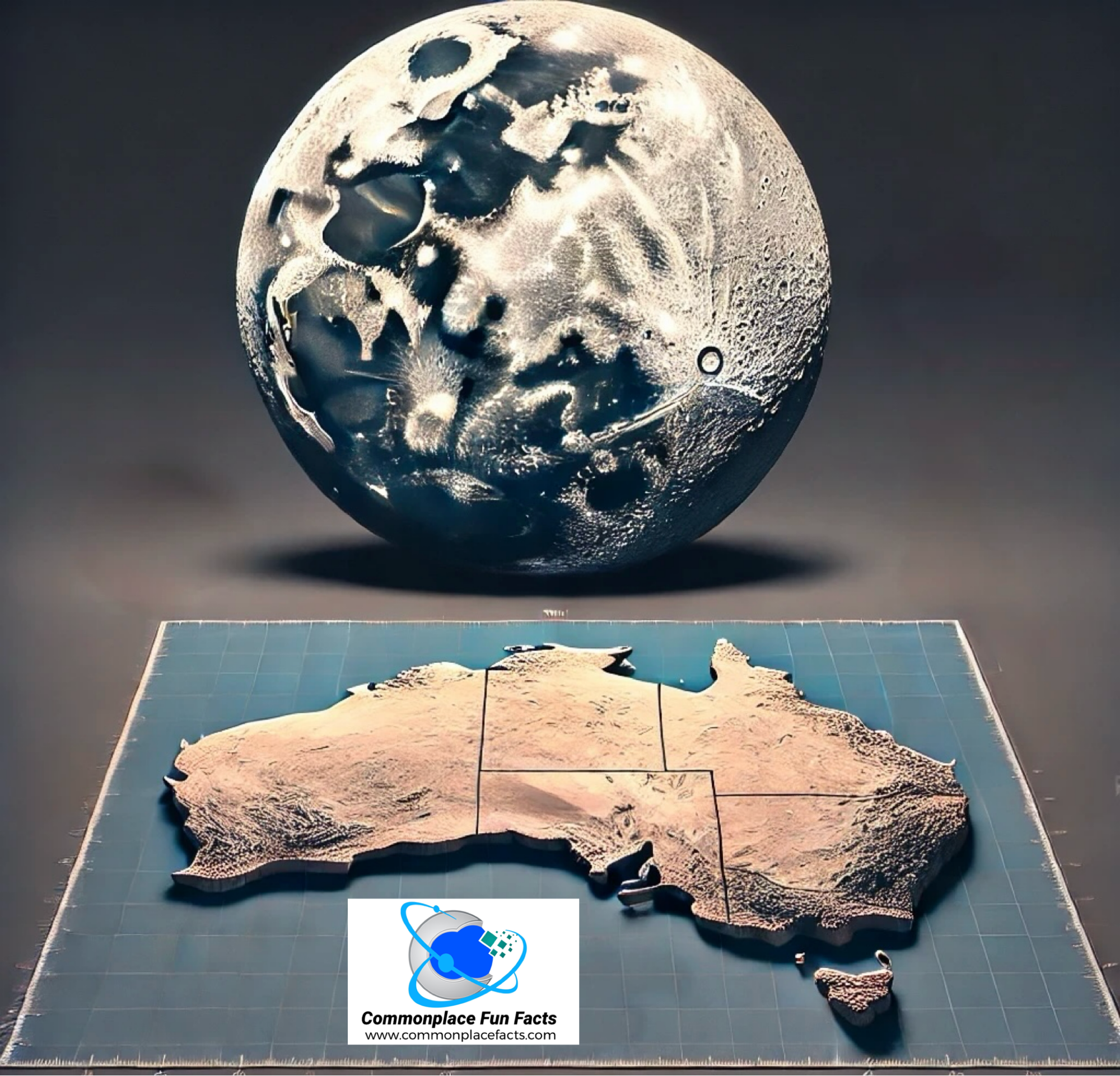 Fun Fact: The Moon is Smaller than Australia