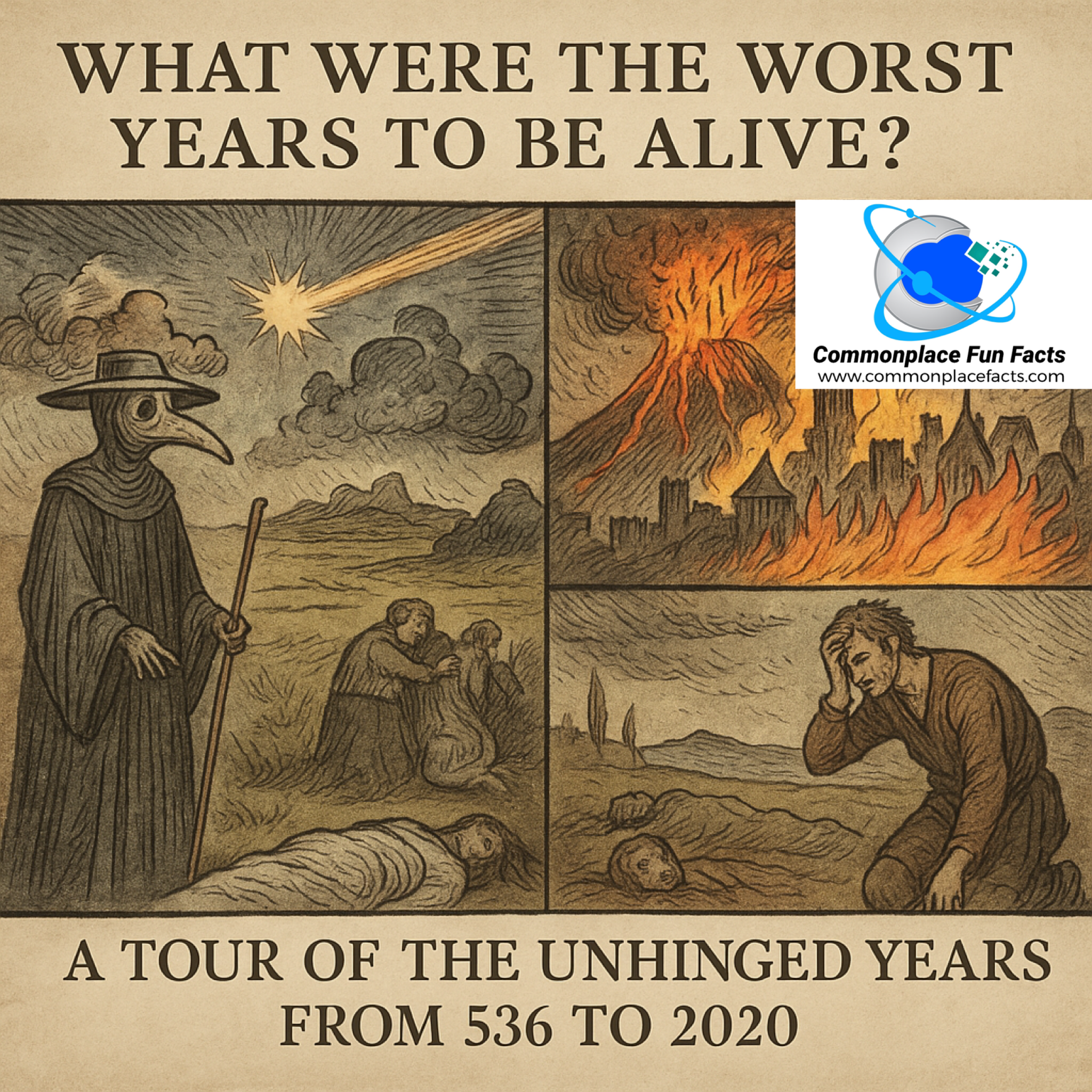 What Were the Worst Years to Be Alive? A Tour of the Unhinged Years From 536 to 2020