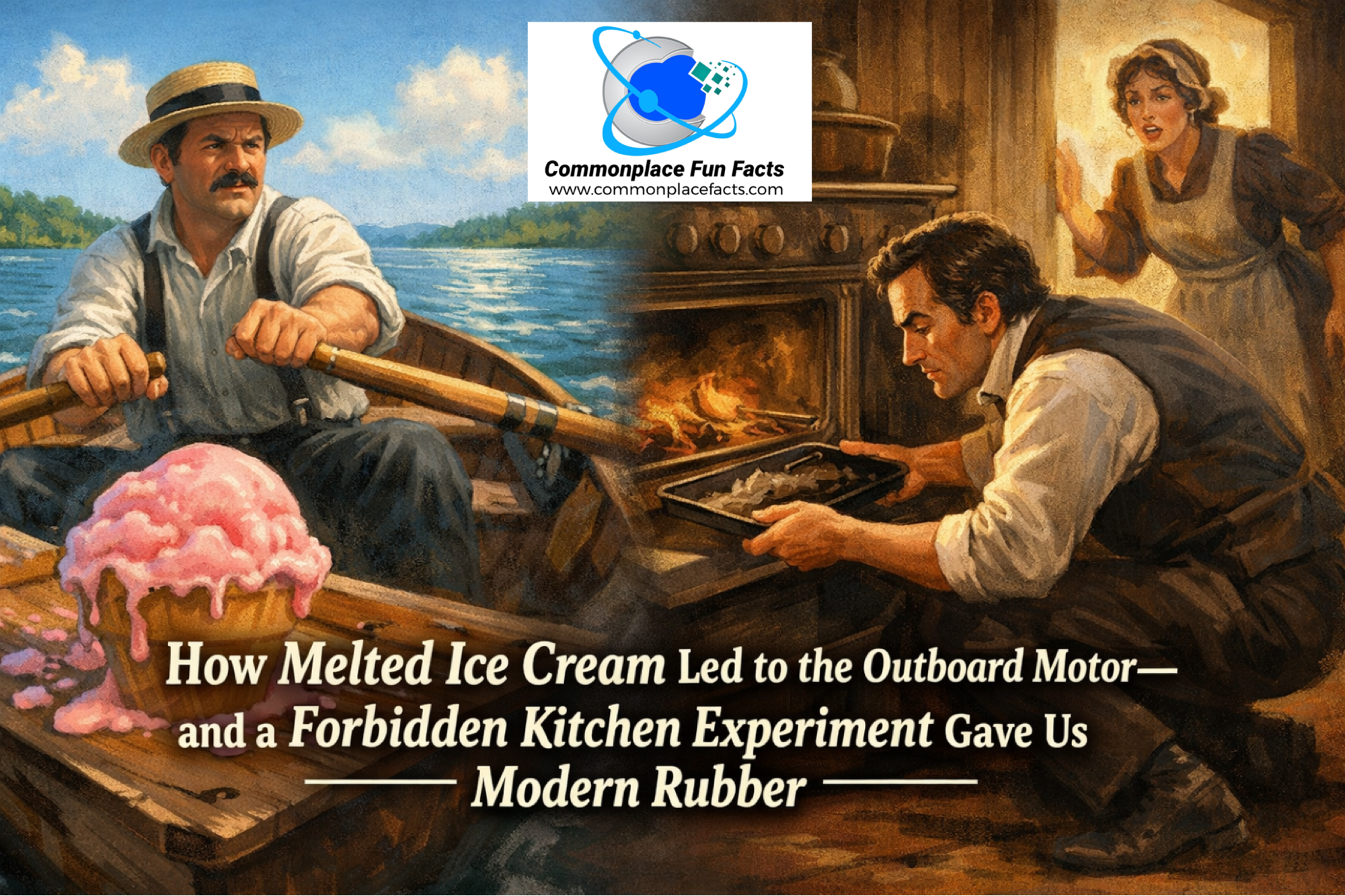 How Melted Ice Cream Led to the Outboard Motor—and a Forbidden Kitchen Experiment Gave Us Vulcanized Rubber 14 How Melted Ice Cream Led to the Outboard Motor—and a Forbidden Kitchen Experiment Gave Us Vulcanized Rubber