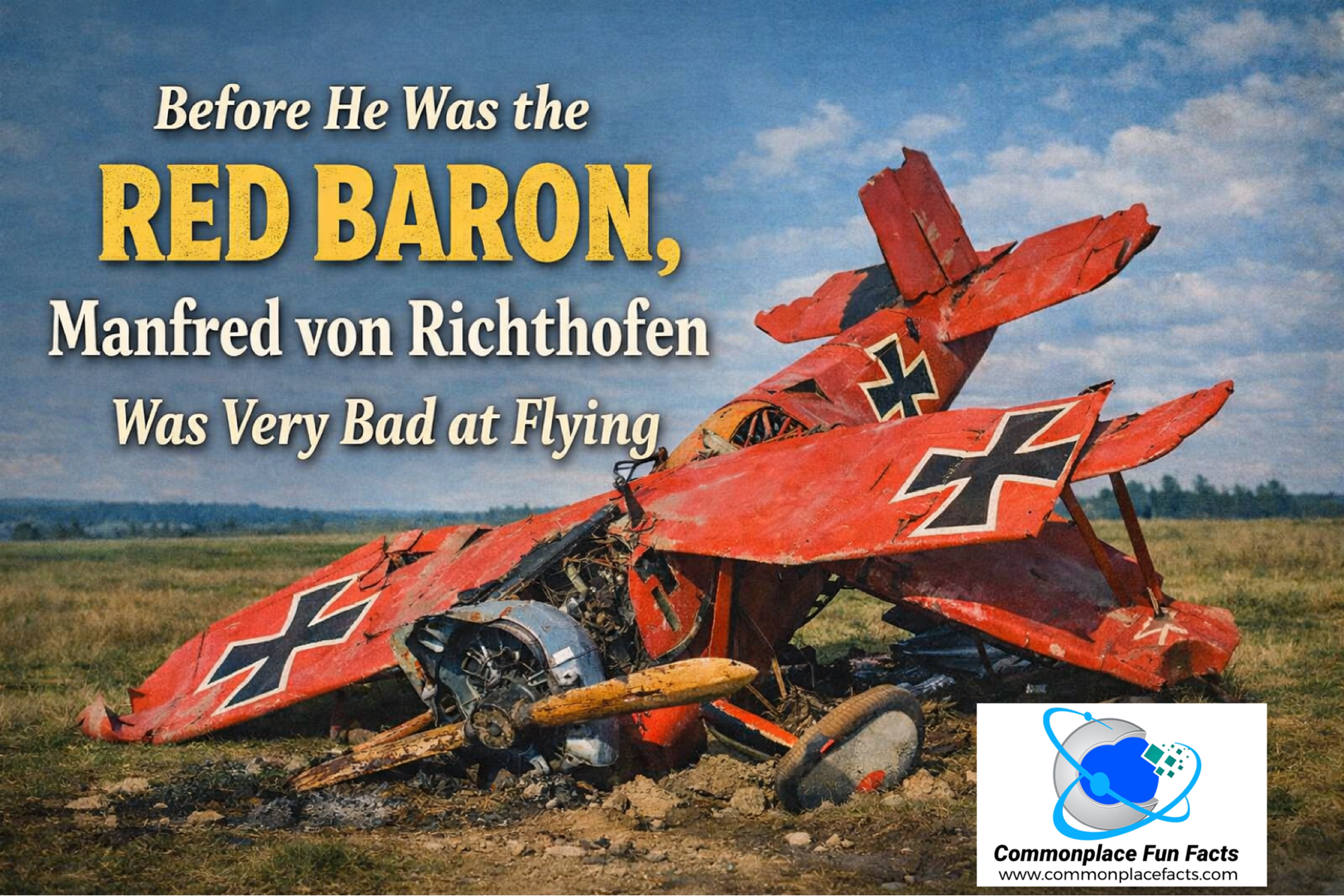 Before He Was the Red Baron, Manfred von Richthofen Was Very Bad at Flying