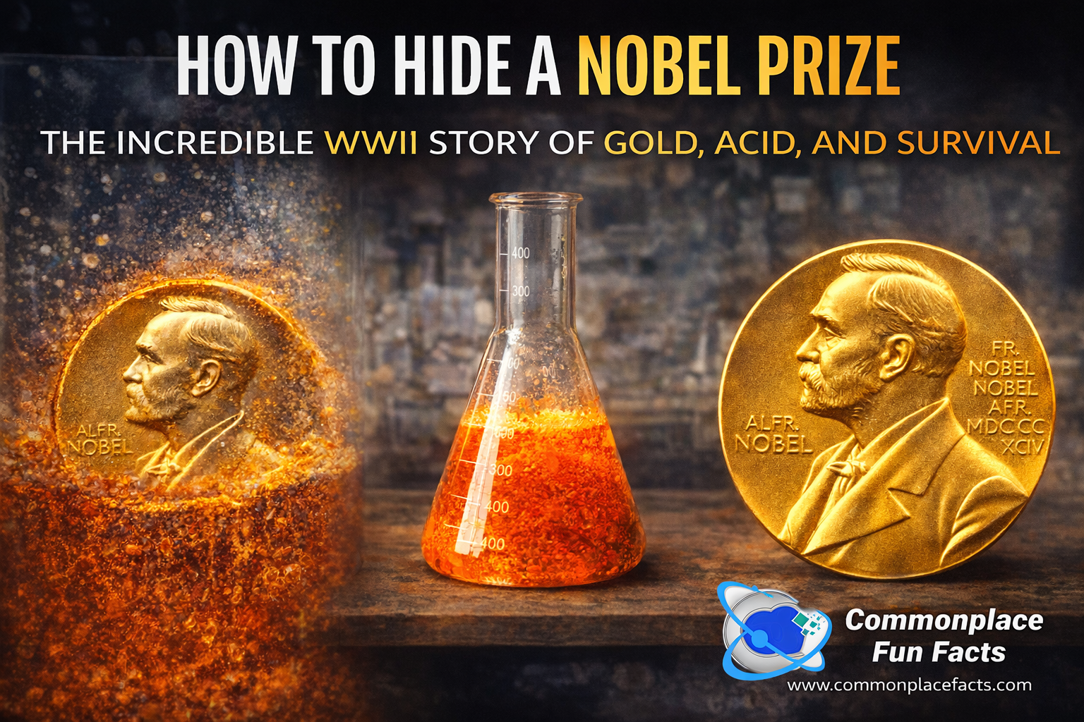 How to Hide a Nobel Prize: The Incredible WWII Story of Gold, Acid, and Survival