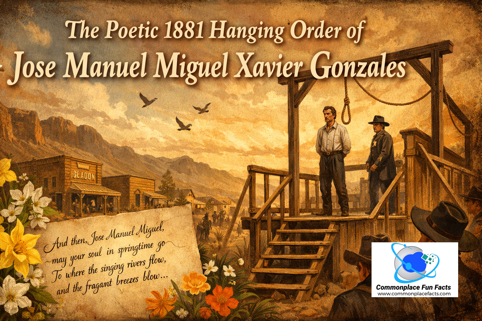 The 1881 Poetic Hanging Order of Jose Manuel Miguel Xavier Gonzales 1 The 1881 Poetic Hanging Order of Jose Manuel Miguel Xavier Gonzales