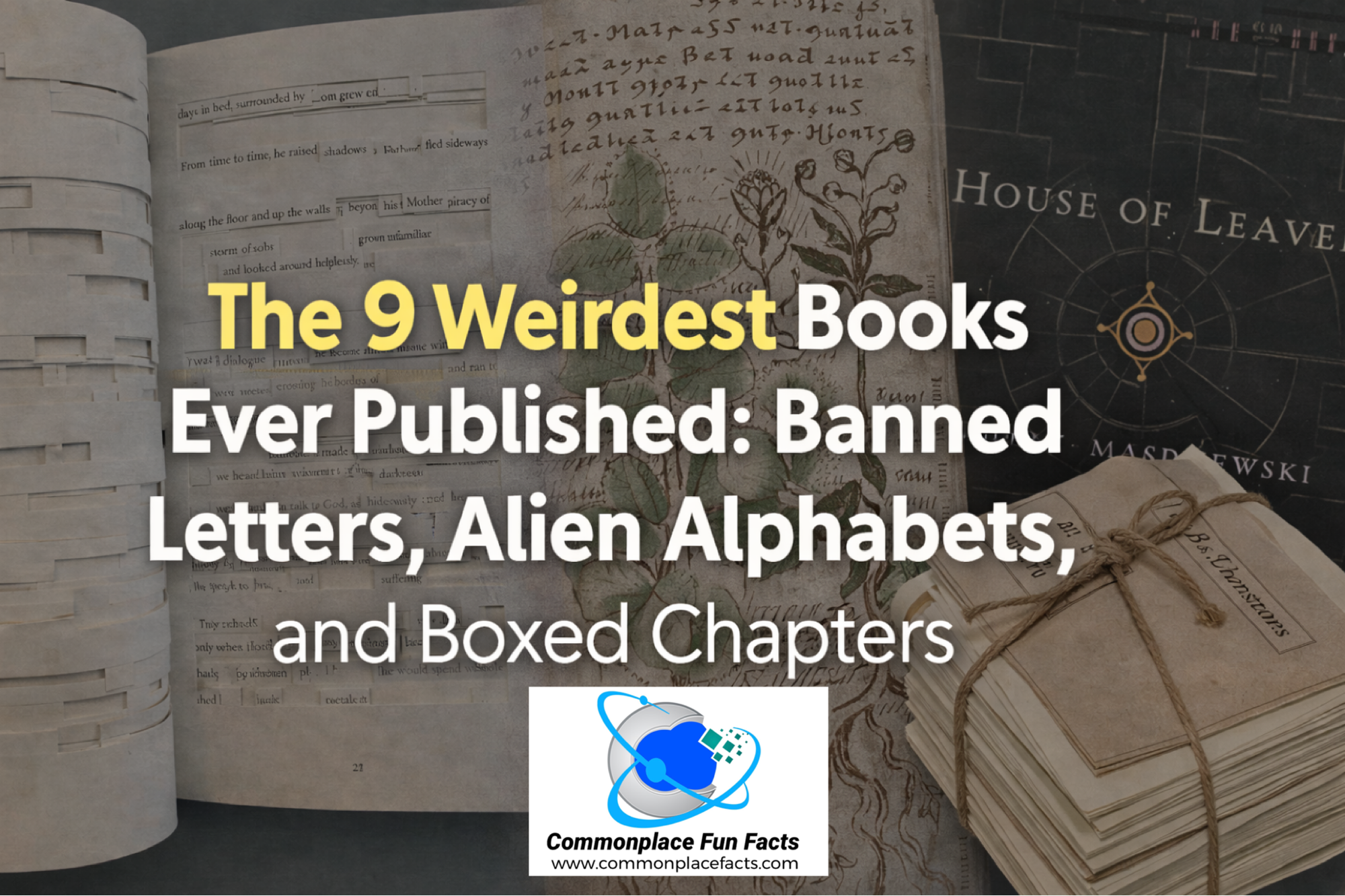 The 9 Weirdest Books Ever Published: Banned Letters, Alien Alphabets, and Boxed Chapters