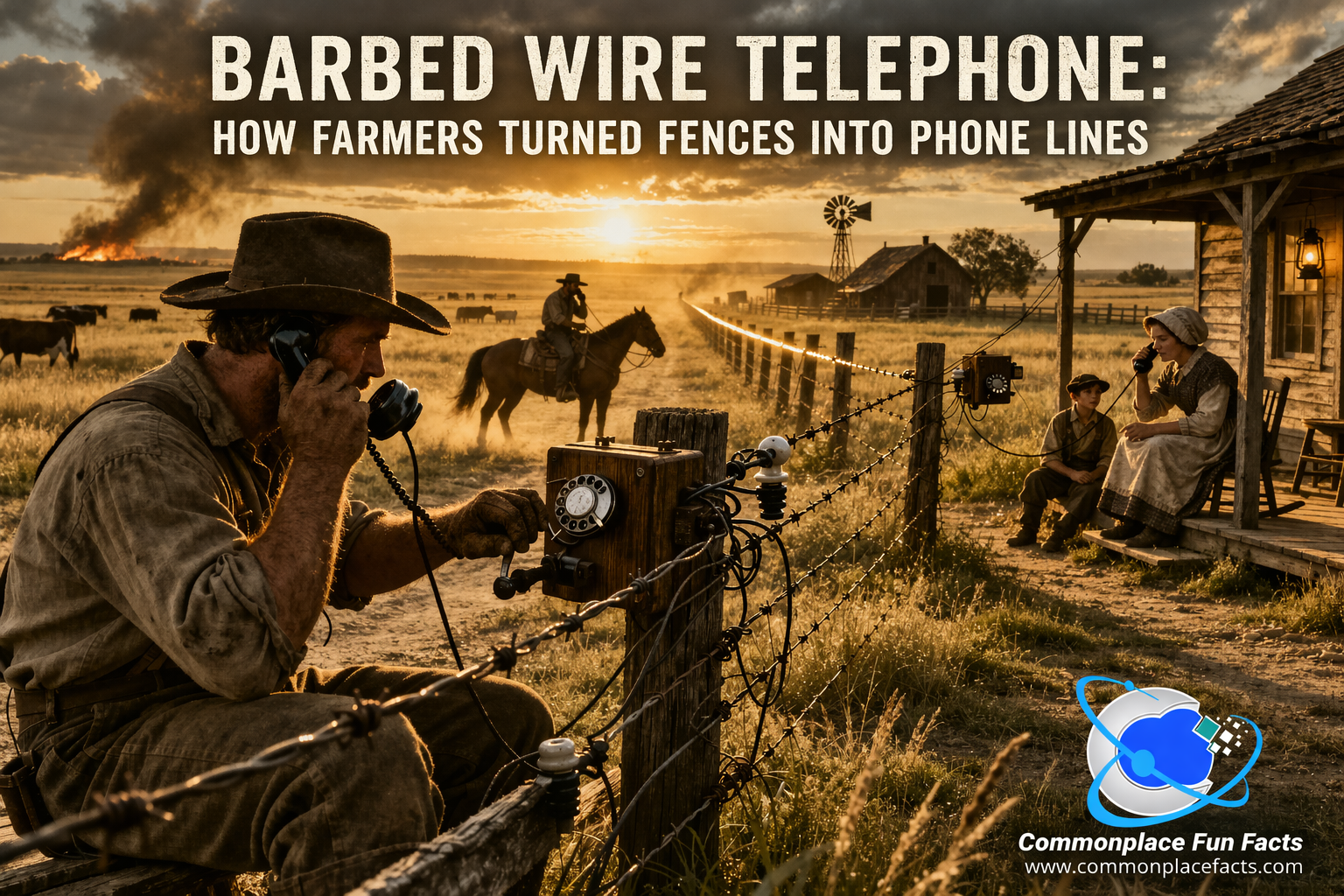 Barbed Wire Telephone: How Farmers Turned Fences Into Phone Lines 2 barbed wire telephone network