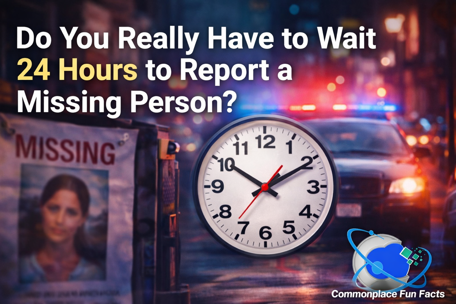 Do You Really Have to Wait 24 Hours to Report a Missing Person?