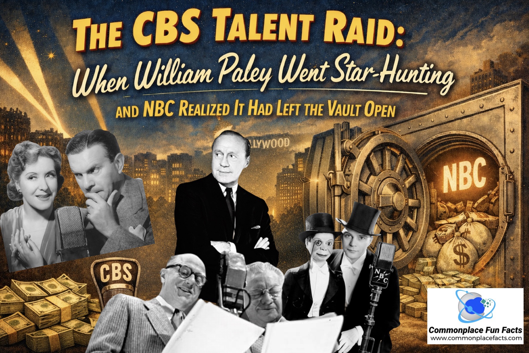 The CBS Talent Raid: When William Paley Went Star-Hunting and NBC Realized It Had Left the Vault Open