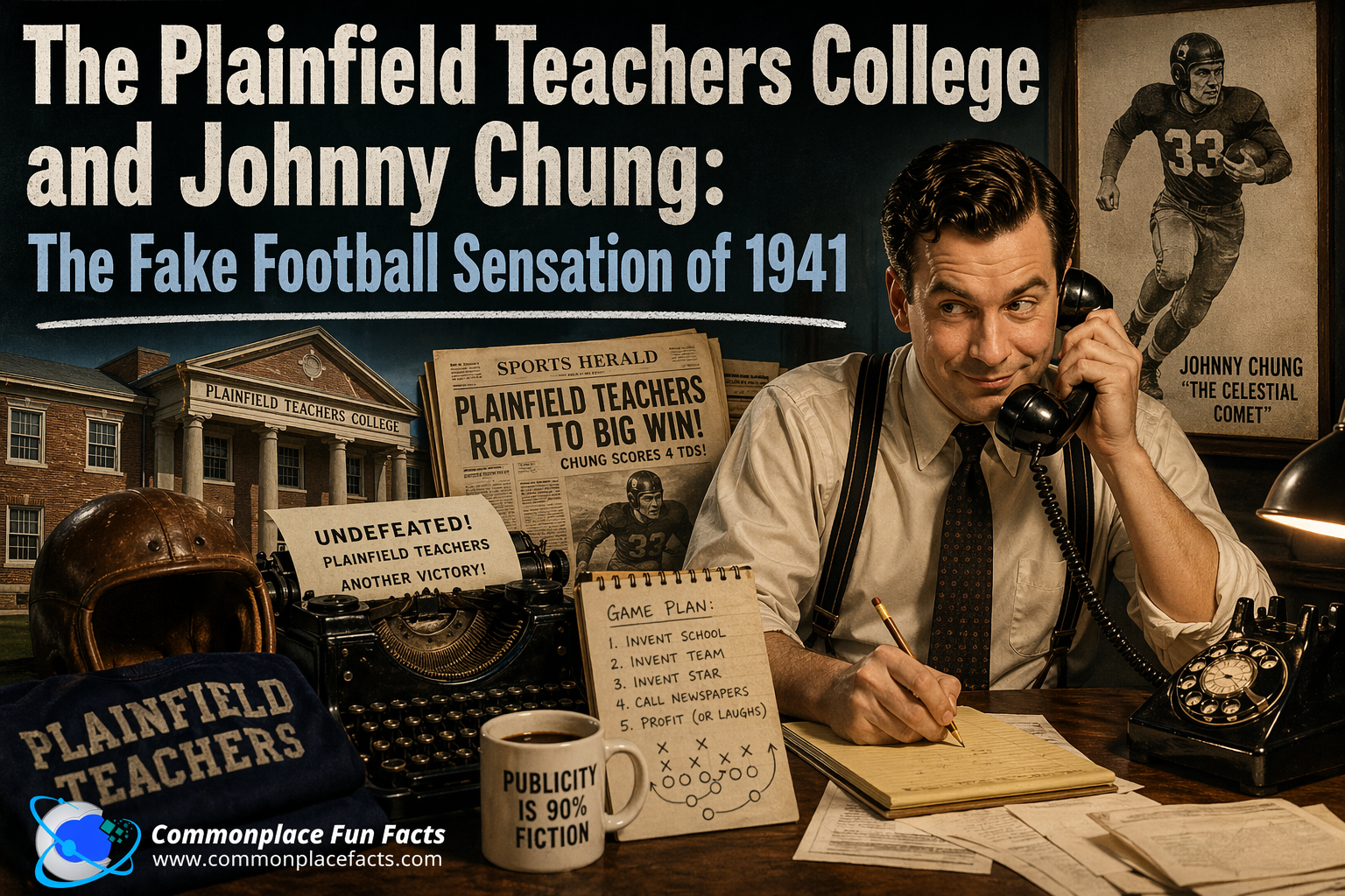 The Plainfield Teachers College and Johnny Chung: The Fake Football Sensation of 1941
