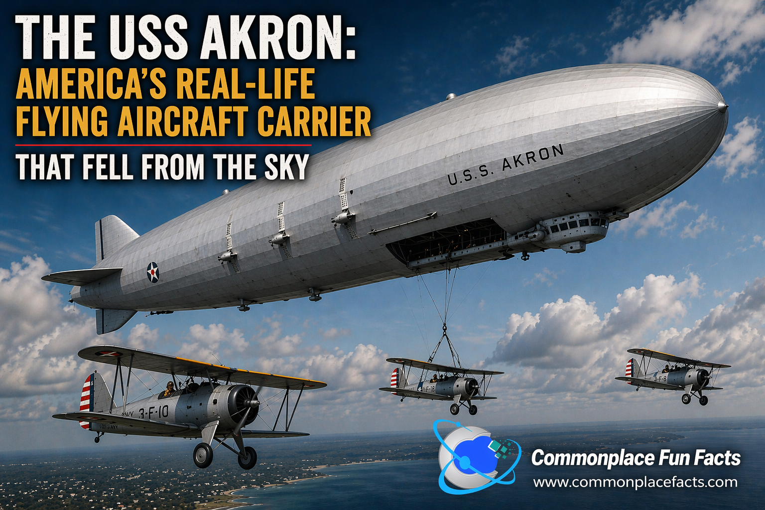 The USS Akron: Americaโs Real-Life Flying Aircraft Carrier That Fell From the Sky 12 The USS Akron: Americaโs Real-Life Flying Aircraft Carrier That Fell From the Sky