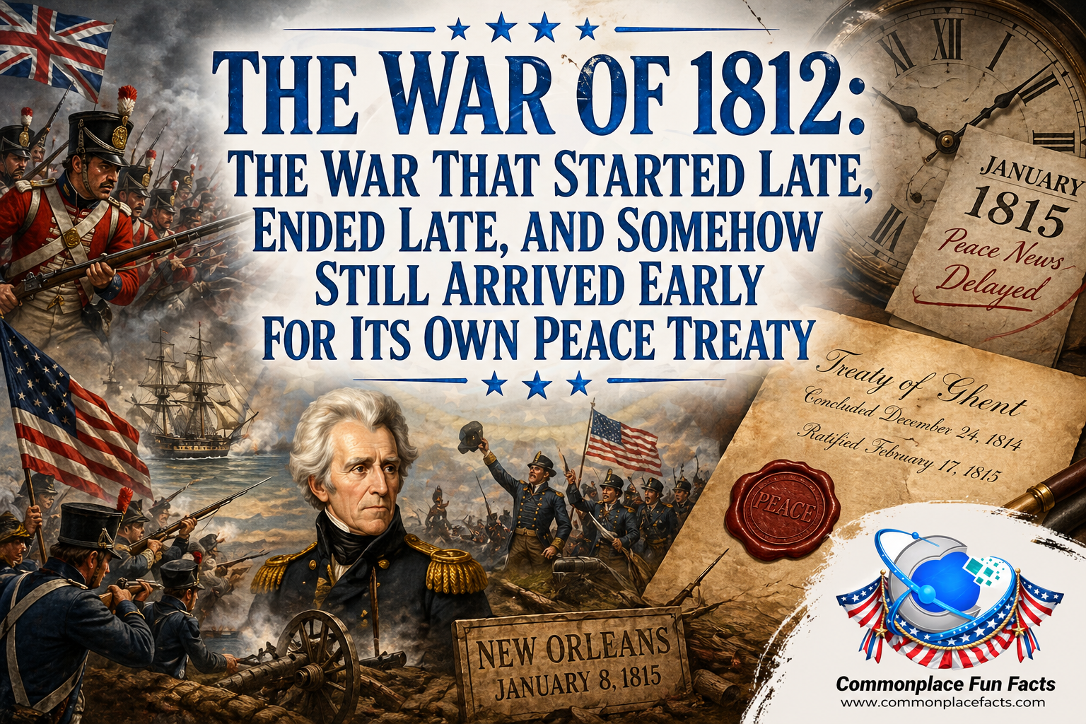 The War of 1812: The War That Started Late, Ended Late, and Somehow Still Arrived Early for Its Own Peace Treaty