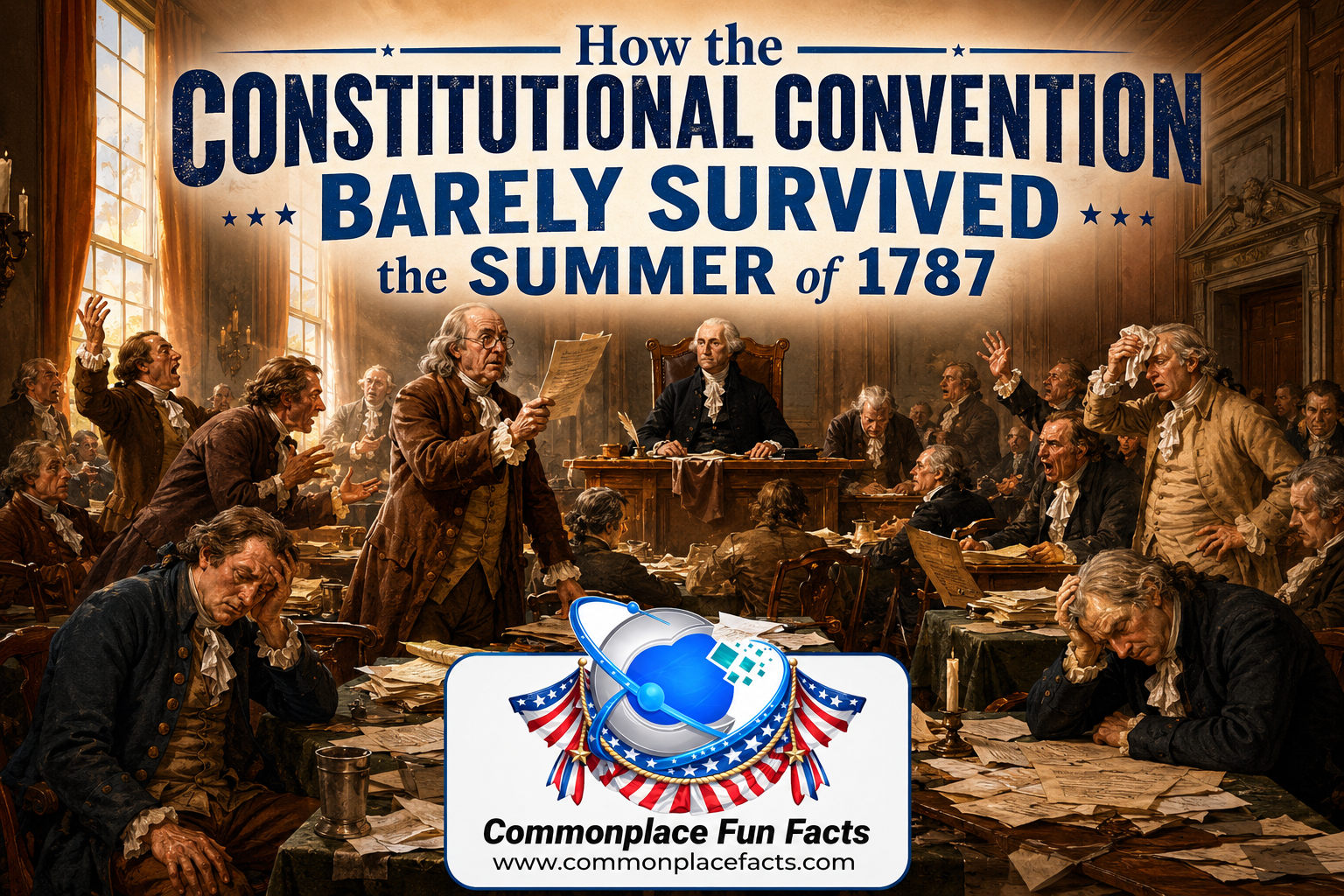 How the Constitutional Convention Barely Survived the Summer of 1787 1 How the Constitutional Convention Barely Survived the Summer of 1787