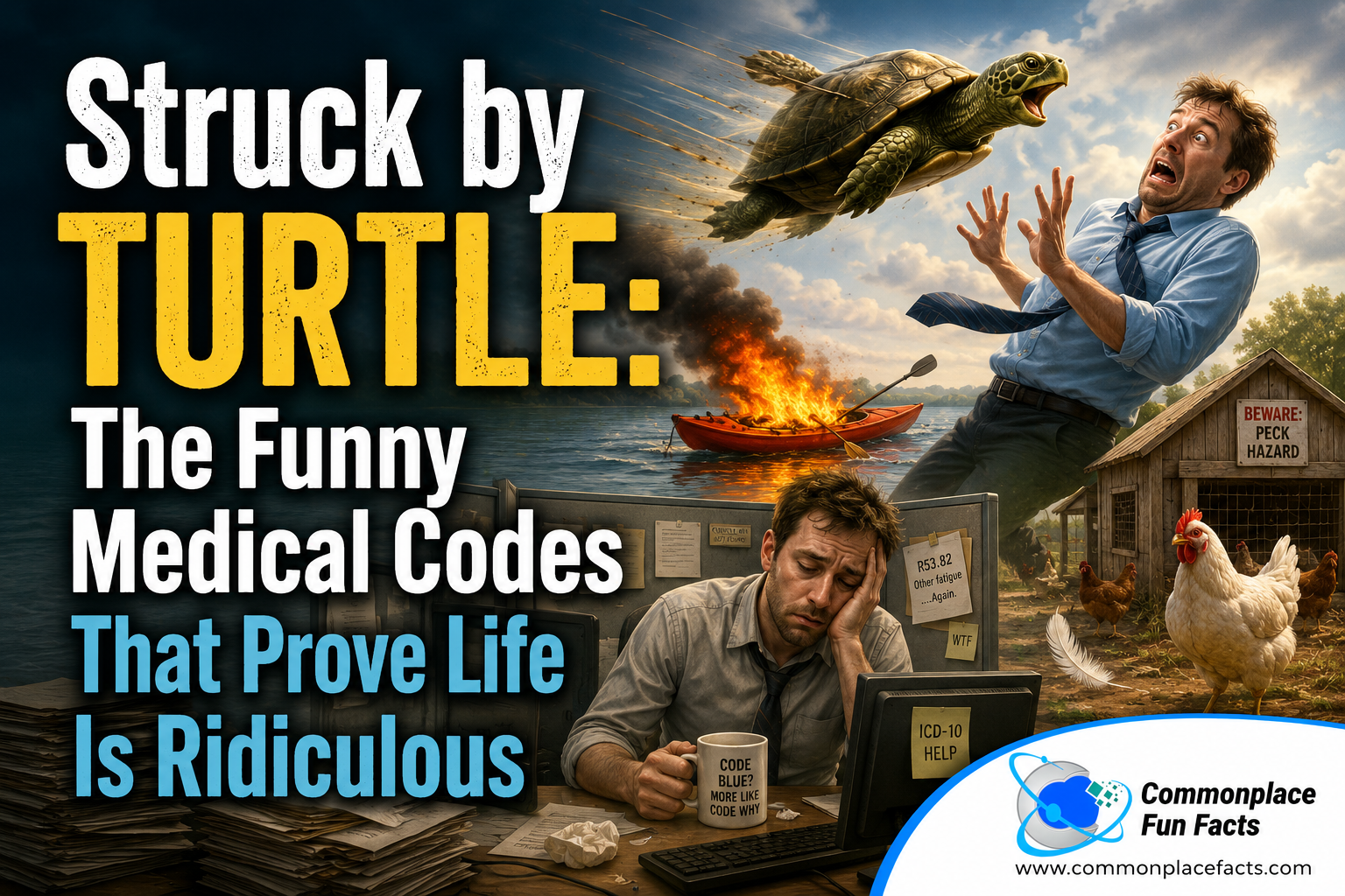 Struck by Turtle: The Funny Medical Codes That Prove Life Is Ridiculous