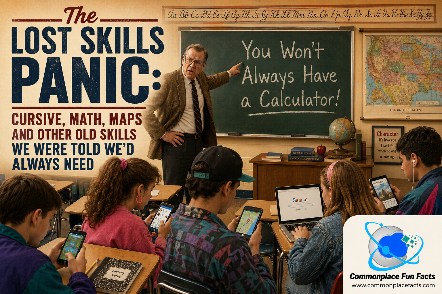 The Lost Skills Panic: Cursive, Math, Maps and Other Old Skills We Were Told We’d Always Need 12 The Lost Skills Panic: Cursive, Math, Maps and Other Old Skills We Were Told We’d Always Need