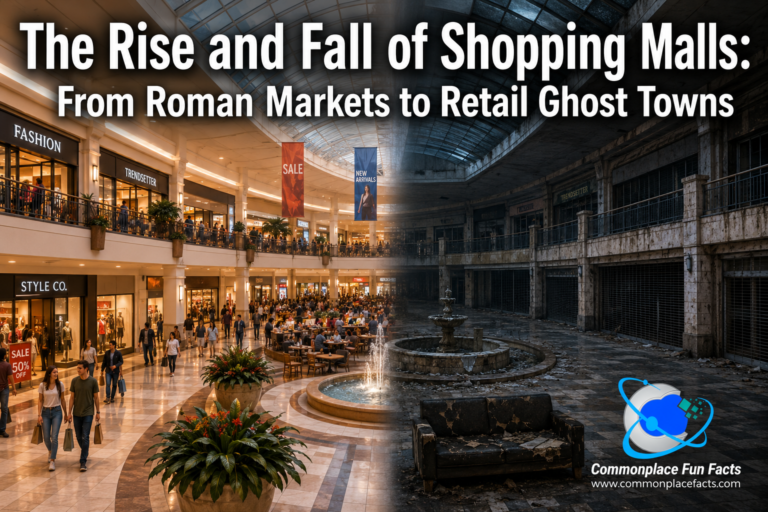 The Rise and Fall of Shopping Malls: From Roman Markets to Retail Ghost Towns