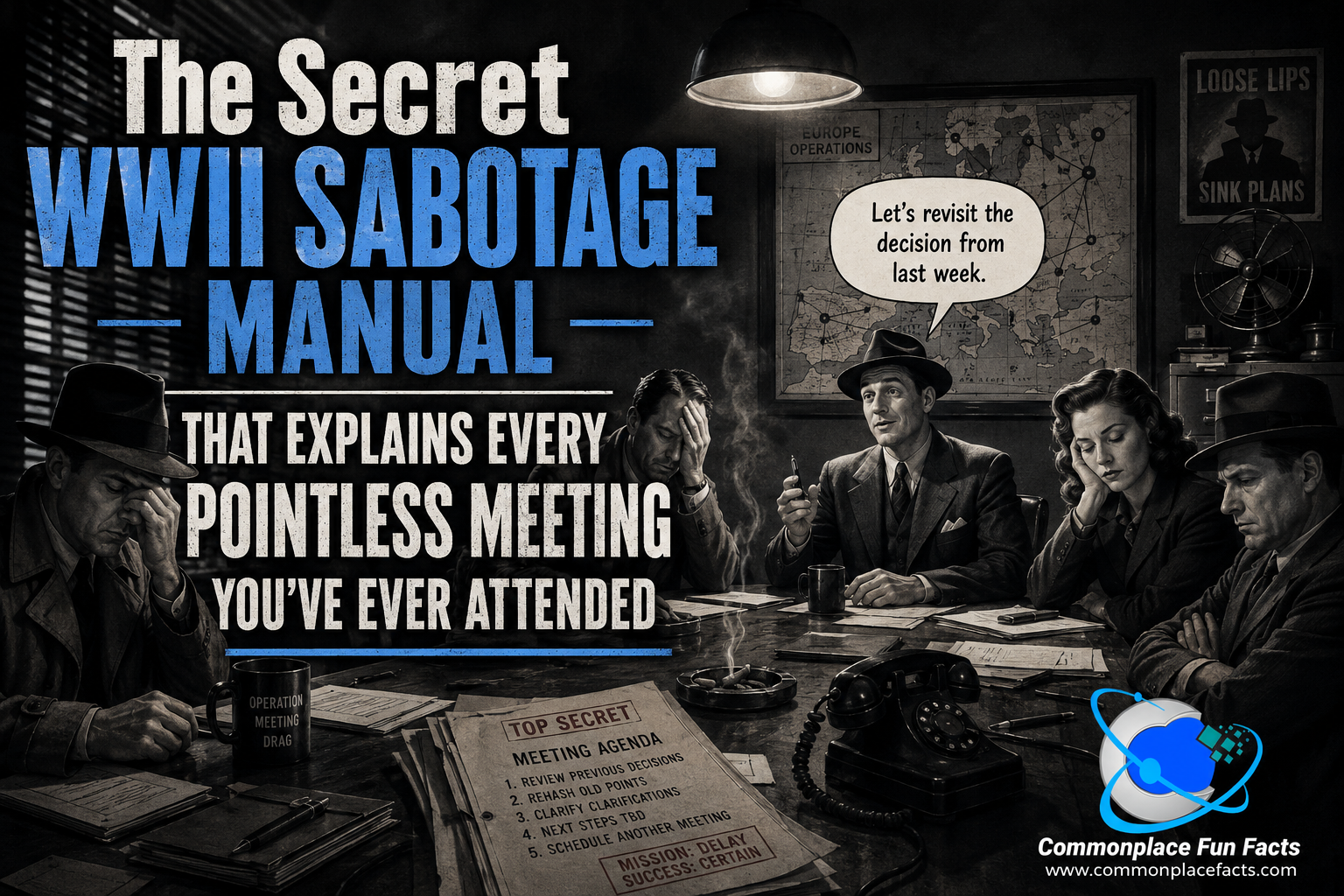 The Secret WWII Sabotage Field Manual That Explains Every Pointless Meeting You’ve Ever Attended