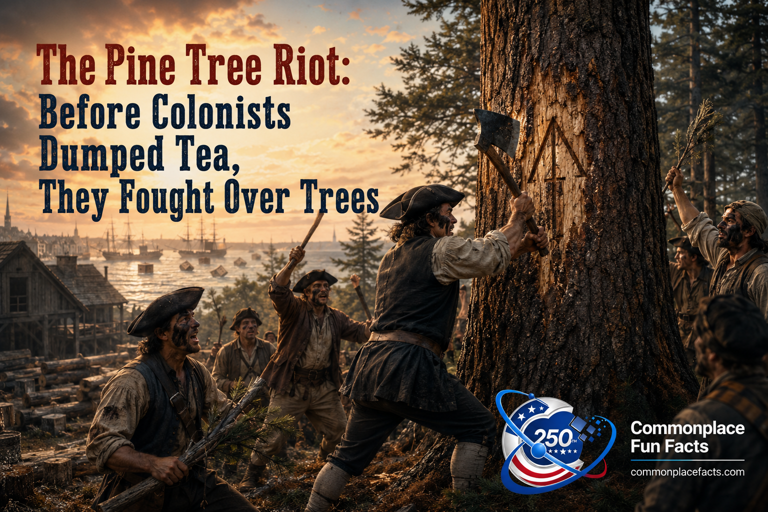 The Pine Tree Riot: Before Colonists Dumped Tea, They Fought Over Trees