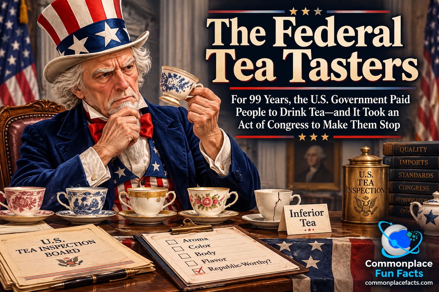 The Federal Tea Tasters: For 99 Years, the U.S. Government Paid People to Drink Tea—and It Took an Act of Congress to Make Them Stop 15 The Federal Tea Tasters: For 99 Years, the U.S. Government Paid People to Drink Tea—and It Took an Act of Congress to Make Them Stop